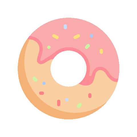 Pink Donut Sticker by Studio REN