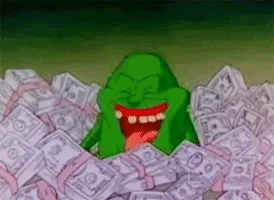 retro make it rain GIF