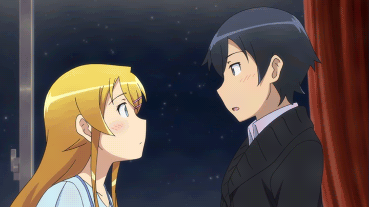 Anime Girl Kiss On Cheek Gif