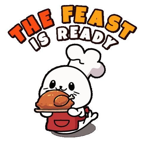 Chef Cooking Sticker by Sappy Seals