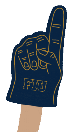 Hands Up Win Sticker by Florida International University