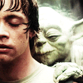 Yoda giving Luke them Creative Confidence Tips via telepathy