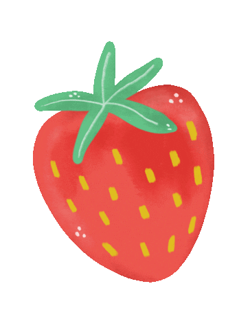 Red Fruit Eating Sticker