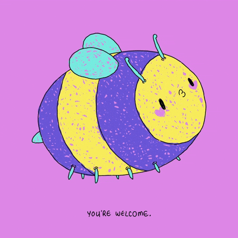 Happy Busy Bee GIF