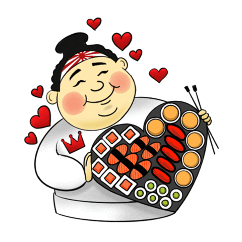 Food Delivery Sticker by kingsushi