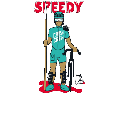 Cycling Zombie Sticker by Belldorado