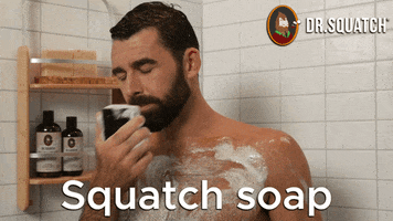 Pine Tar Shower GIF by DrSquatchSoapCo