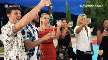 Party Cheers GIF by Love Island Italia