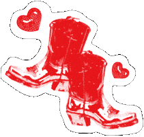Cowboy Boots Sticker