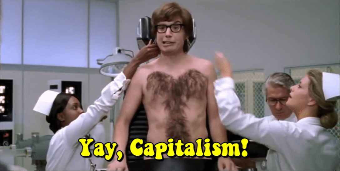 Image result for yay capitalism gif