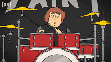 Drumming Rock Band GIF by Adult Swim