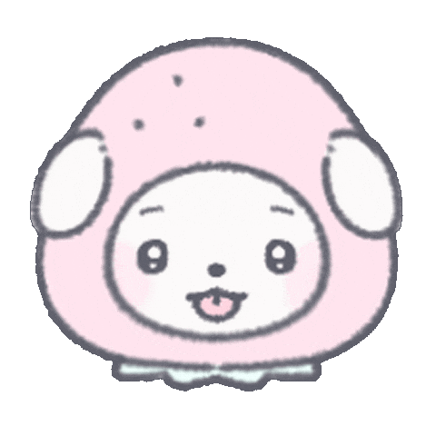 Dog Strawberry Sticker