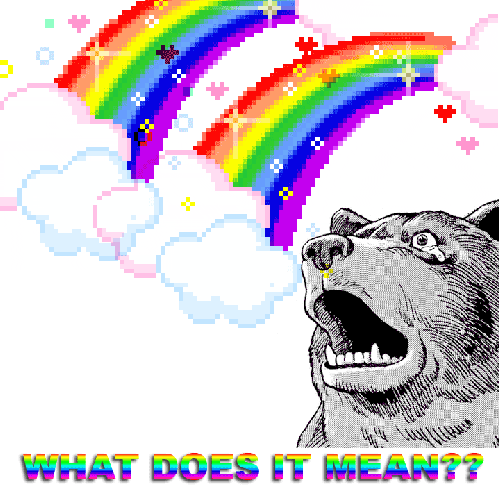 what does it mean double rainbow GIF