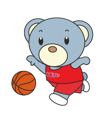 Blue Bear Basketball Sticker by 桜十字