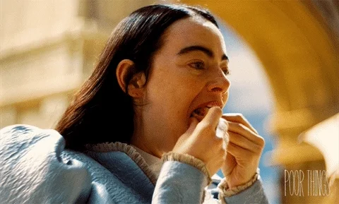 Emma Stone Eating GIF