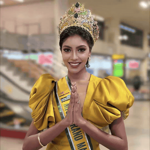 Namaste Missgrandinternational GIF by Flow Digital