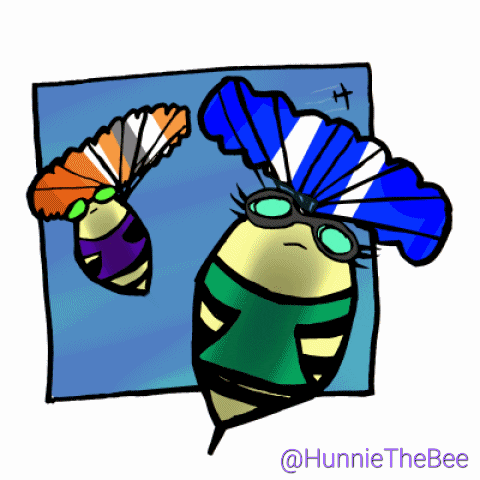 Bombs Away Fly GIF by Hunnie the Bee