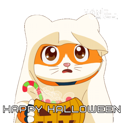 Awkward Trick Or Treat Sticker by Hamieverse
