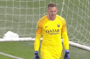 excited robin olsen GIF by AS Roma