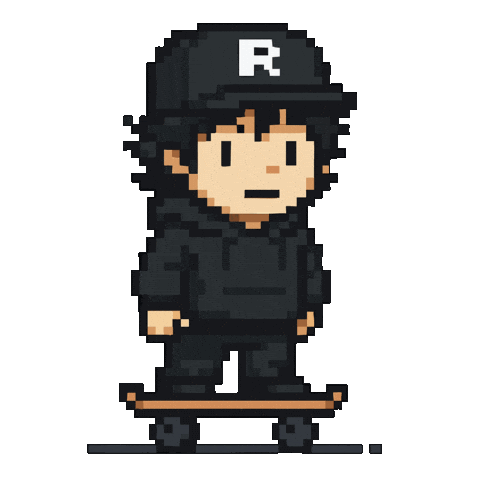 Rocket Skateboard Sticker