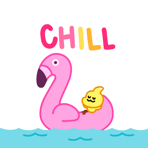 Chill Floating GIF by DINOSALLY