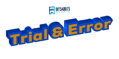 Trial Error Oops Sticker by Bits4Bots