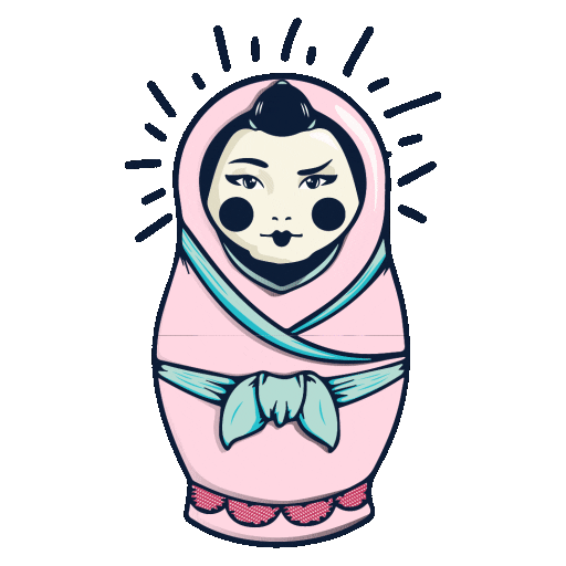 Ice Cream Russian Doll Sticker by Mamasons