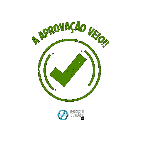 Aprovado Sticker by Escola Thathi