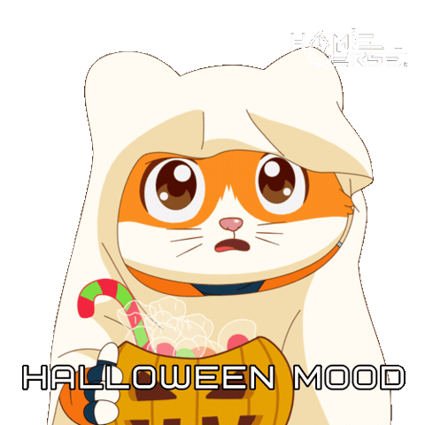 Awkward Trick Or Treat Sticker by Hamieverse