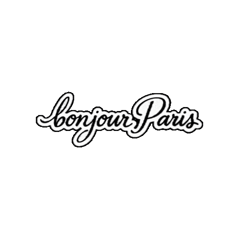 Paris Bonjour Sticker