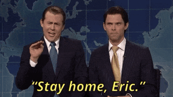 stay home eric trump GIF by Saturday Night Live