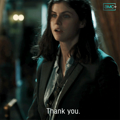 Alexandra Daddario Thank You GIF by Anne Rice's Immortal Universe
