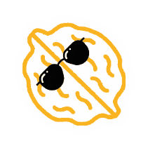 Food Sunglasses Sticker by kalifornischewalnuesse