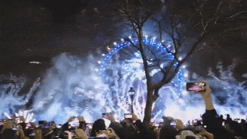 Happy New Year Fireworks GIF by Storyful