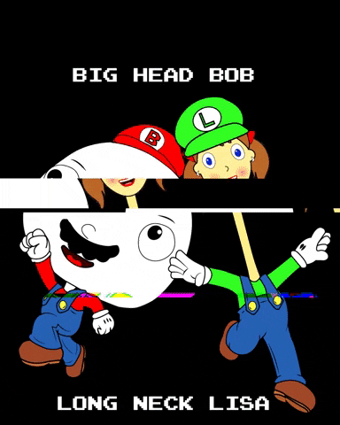 Big Head Glitch GIF by BigHeadBob.com