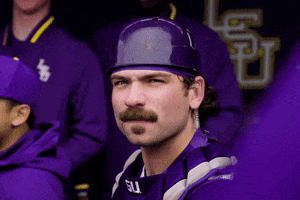College Baseball Yes GIF by LSU Tigers