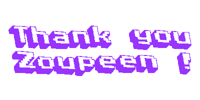 Thank You Zoupeen Sticker by Zoupeen