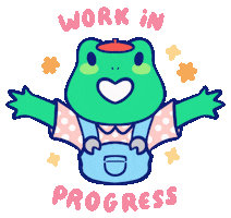 Happy Work In Progress Sticker by Sunshunes