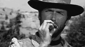 Clint Eastwood Smoking GIF by hoppip