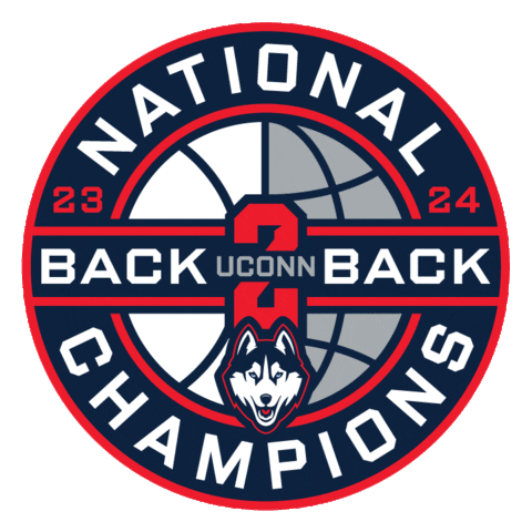 National Champions Logo Sticker by UConn Huskies