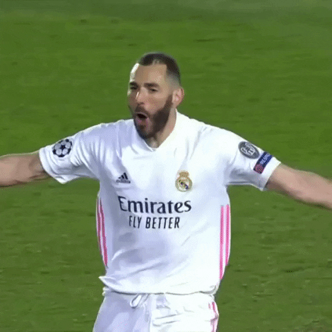 Happy Real Madrid GIF by DAZN - Find & Share on GIPHY