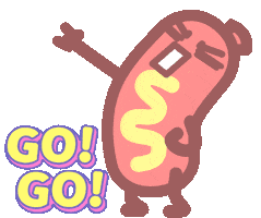 Go Hot Dog Sticker by SAMWOO288