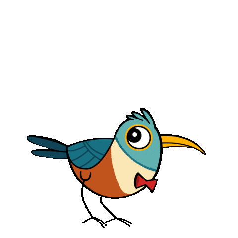 Bird Opp Sticker by Bos Animation