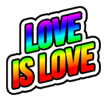 Love Is Love Gay Sticker by JEREMY'S PLAYGROUND
