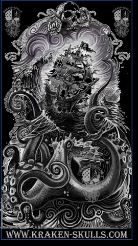 Water Skull GIF by Kraken-Skulls
