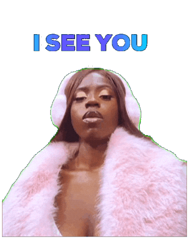 I See You Pink Sticker by Kiara Jones