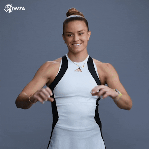 Maria Sakkari Heart GIF by WTA