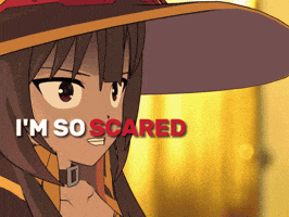 Scared Konosuba GIF