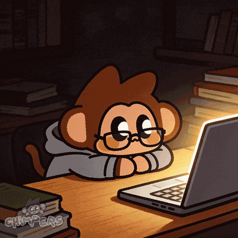 Tired Late Night GIF by Chimpers