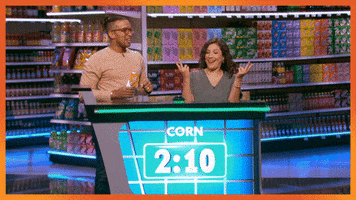 Supermarket Sweep Fist Bump GIF by ABC Network